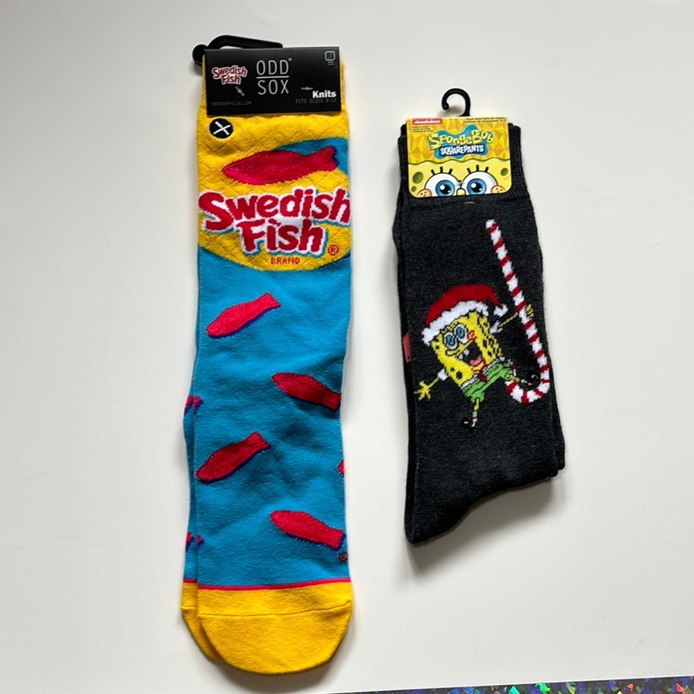 ⭐️NWT-Nickelodeon Yellow and Blue Casual Socks